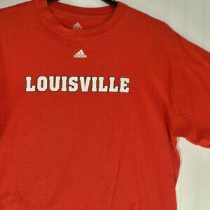 Adidas, U of L Cardenales Red *Tee XL